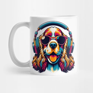 English Cocker Spaniel Smiling DJ with Lively Tunes Mug